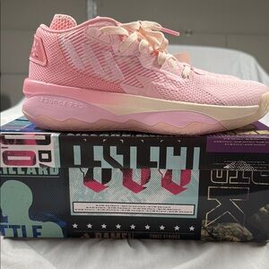 Adidas Dame 8 Light Pink Basketball Sneakers
